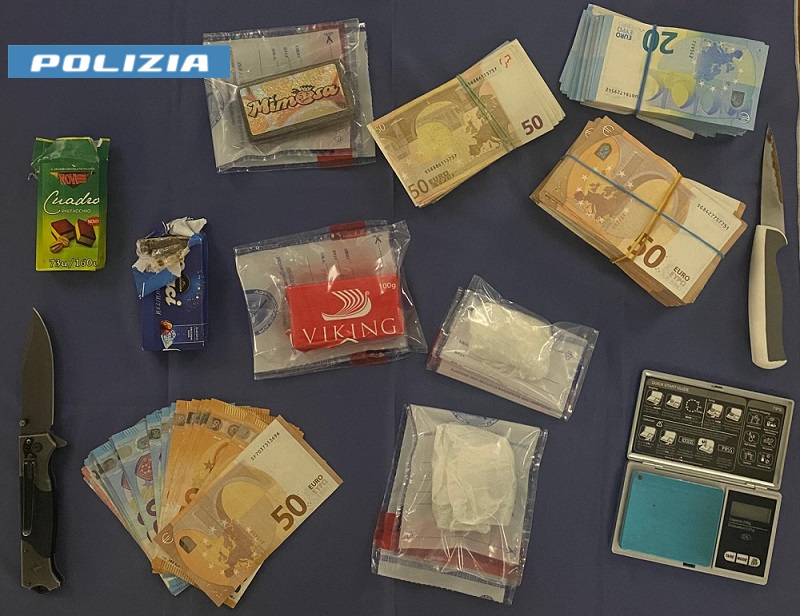 Scoperto market della droga nel quartiere della Canalina, tre denunce