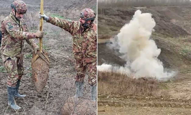 TRE BOMBE RINVENUTE AL CAMPOVOLO, UNA GIA’ FATTA BRILLARE
