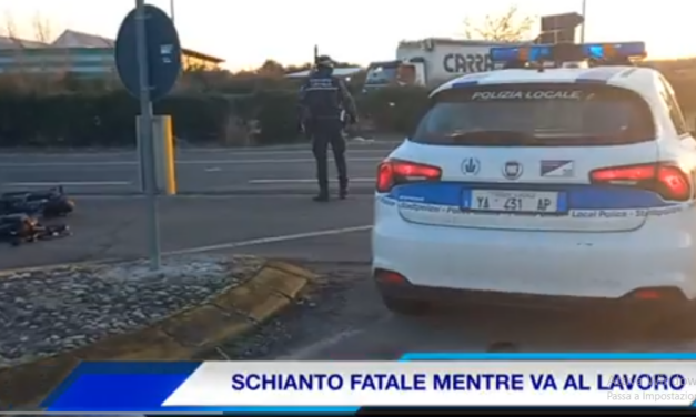 ROLO. IN BICICLETTA TRAVOLTO ALL’INCROCIO DA UN’AUTO, MORTO 36ENNE (video Tg)