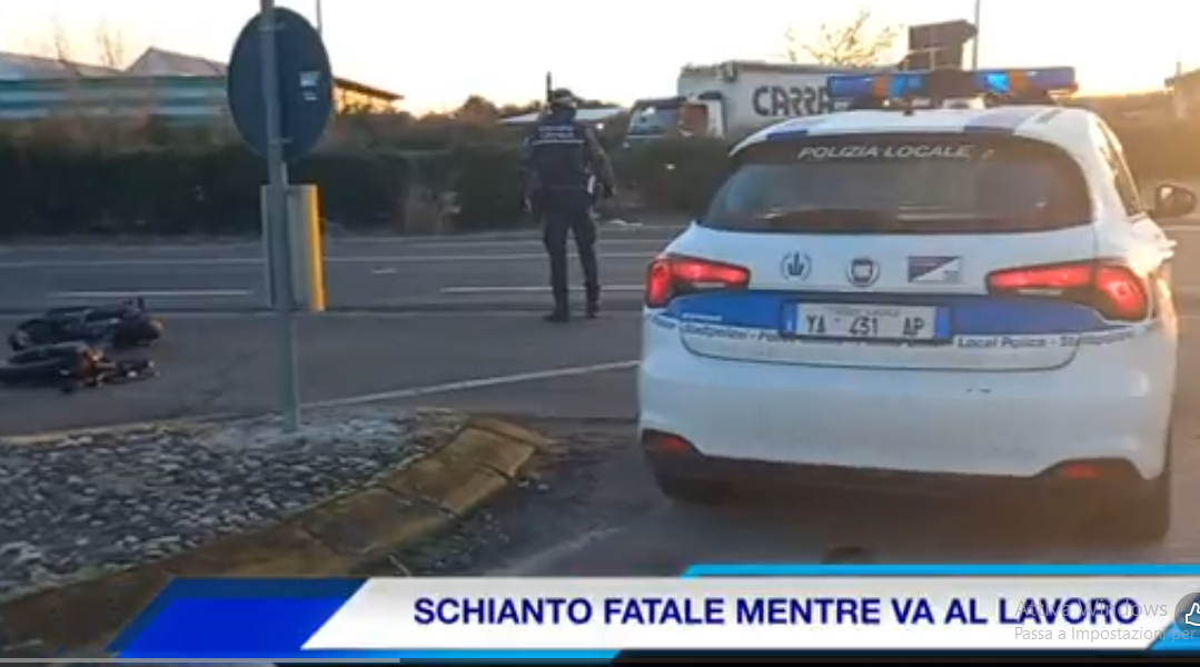 ROLO. IN BICICLETTA TRAVOLTO ALL’INCROCIO DA UN’AUTO, MORTO 36ENNE (video Tg)