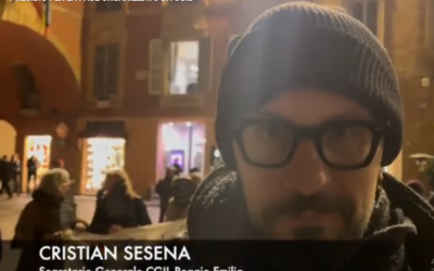 IN PIAZZA PRAMPOLINI UN PRESIDIO PER LA PACE DELLA CGIL (video Tg)