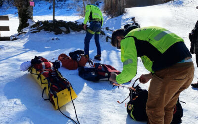 RAMISETO. CADE SULLA NEVE E SI FRATTURA, SOCCORSO AL LAGO CALAMONE