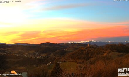 ALBA ROSA E ARANCIO NEL REGGIANO, E’ SOLO UNA BREVE TREGUA