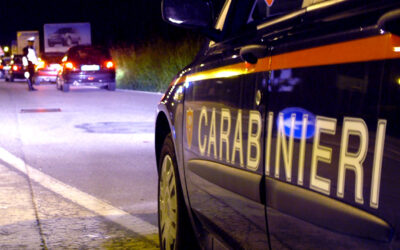 GUALTIERI. IN FUGA SULL’AUDI A 3 RUBATA: SPERONANO UN’AUTO E CENTRANO UNA ROTONDA