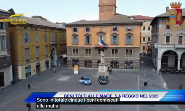 5 BENI CONFISCATI ALLA MAFIA NEL 2025: 2 A REGGIO, 2 A MONTECCHIO, 1 A BRESCELLO (video Tg)