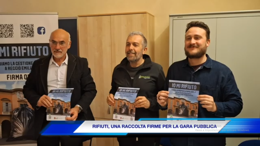 RIFIUTI, RACCOLTA FIRME PER LA GARA PUBBLICA: NON CE N’E’ UNA DA 15 ANNI (video Tg)