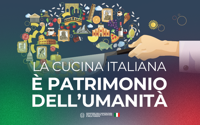 CELEBRATA LA CUCINA ITALIANA, PATRIMONIO UNESCO