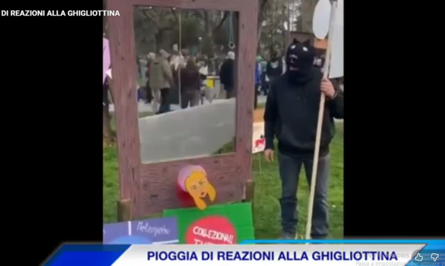 GHIGLIOTTINA CON LA MELONI, CASO NAZIONALE: PIOGGIA DI CRITICHE, MA CASA BETTOLA NON SI SCUSA (video Tg)