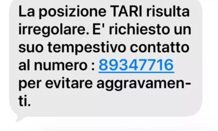 “DEVI PAGARE LA TARI”, CIRCOLA SEMPRE DI PIU’ IL MESSAGGIO TRUFFA
