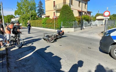 BIBBIANO, SCONTRO AUTO MOTO, FERITO IL MOTOCICLISTA