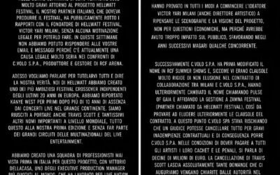 CONCERTI ANNULLATI, HELLWATT FESTIVAL INVITA ALLA CLASS ACTION