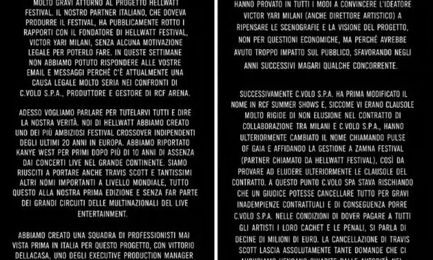 CONCERTI ANNULLATI, HELLWATT FESTIVAL INVITA ALLA CLASS ACTION