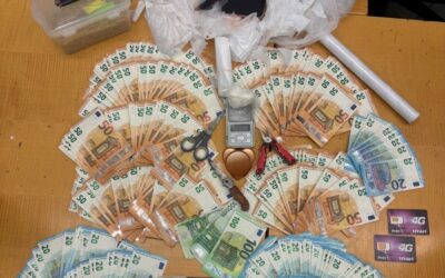 CONTANTI DA SPACCIO E DROGA, ARRESTATO 26ENNE