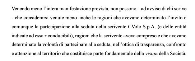 RCF ARENA, LA SOCIETA’ C.VOLO DISERTERA’ LA COMMISSIONE