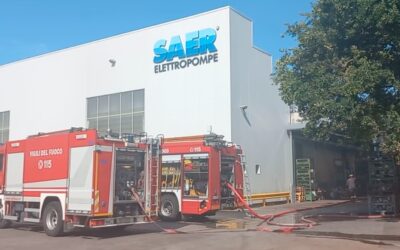 GUASTALLA, INCENDIO “DA CALDO” ALLA SAER
