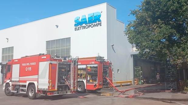 GUASTALLA, INCENDIO “DA CALDO” ALLA SAER
