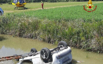 REGGIOLO, AUTO NEL CANALE, MUORE 21ENNE