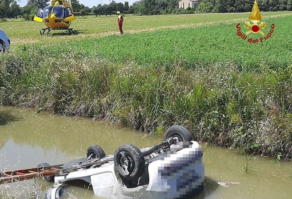 REGGIOLO, AUTO NEL CANALE, MUORE 21ENNE