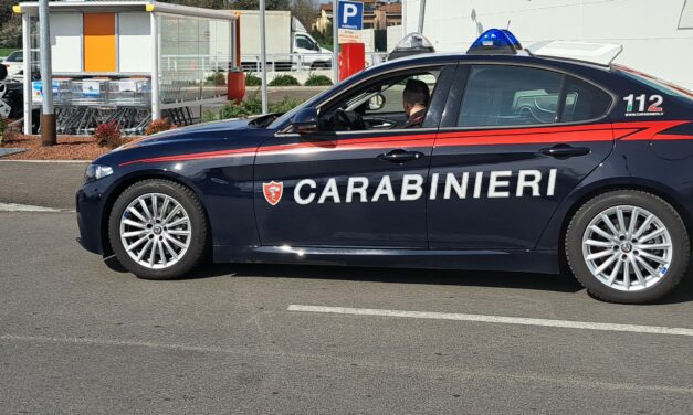 RUBA ALIMENTARI E MINACCIA CARABINIERI, ARRESTATO