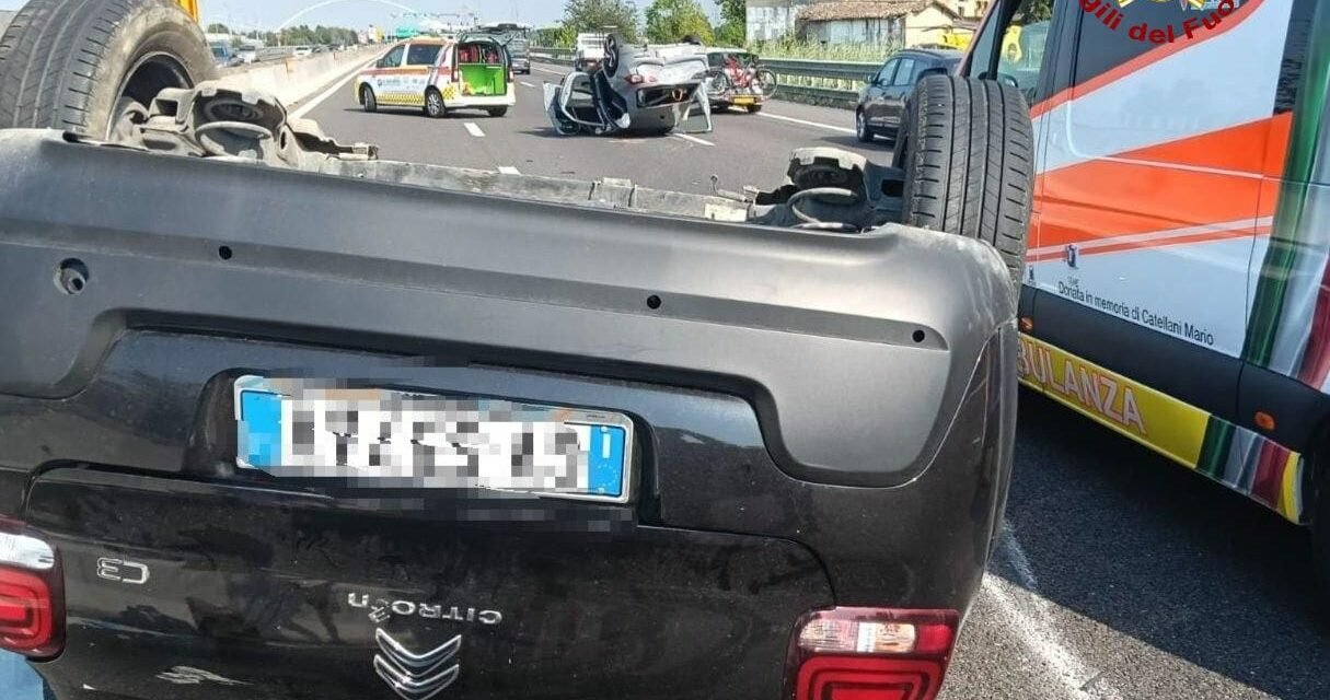 GRAVE SCHIANTO TRA AUTO IERI POMERIGGIO IN A1. UN FERITO GRAVE