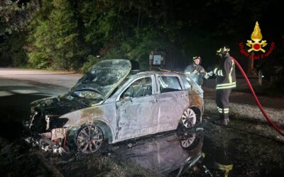 AUTO A FUOCO A VILLA CADE’, INCENDIO DOLOSO