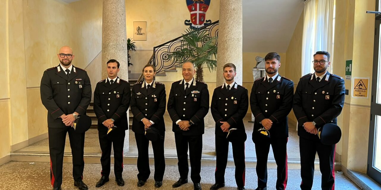 CARABINIERI, 5 NUOVI MARESCIALLI IN PROVINCIA