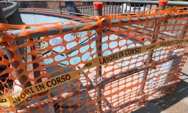 ATTIVITA’ IN SOFFERENZA CON IL CANTIERE DI VIA SFORZA IN CITTA’ ( vedi servizio tg )