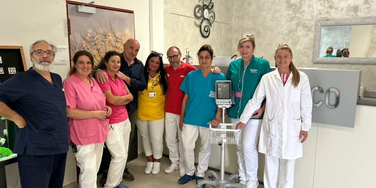IMPORTANTE DONAZIONE ALLA CASA RESIDENZA ANZIANI OASI S.FRANCESCO DI CEREGGIO DI RAMISETO ( VENTASSO )