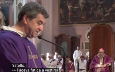IL COMMOVENTE RICORDO DEL VESCOVO CAPRIOLI DA PARTE DEL SUO STORICO SEGRETARIO, DON CASINI ( vedi servizio tg )