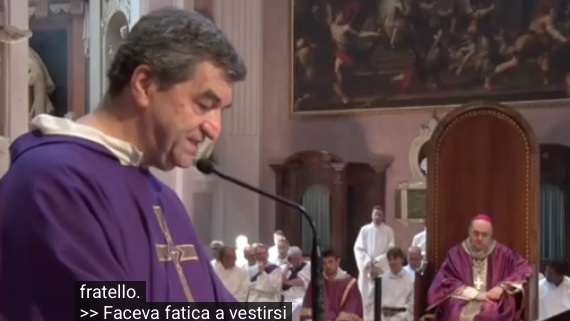 IL COMMOVENTE RICORDO DEL VESCOVO CAPRIOLI DA PARTE DEL SUO STORICO SEGRETARIO, DON CASINI ( vedi servizio tg )