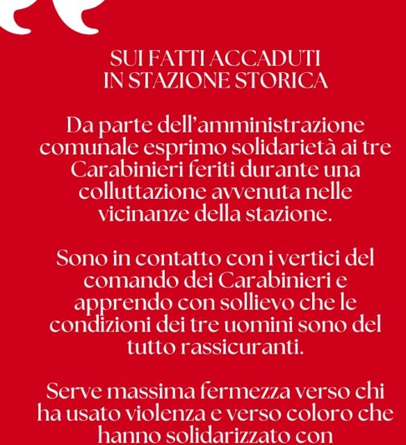 LE REAZIONI POLITICHE AL CASO DEI CARABINIERI AGGREDITI