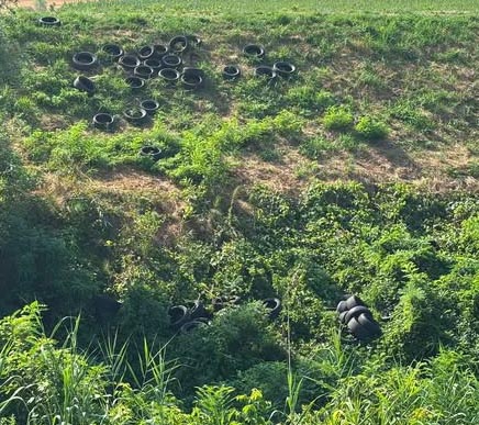 CADELBOSCO, DISCARICA DI PNEUMATICI NEL CROSTOLO