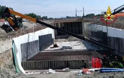 INFORTUNIO NEL CANTIERE DELLA TANGENZIALE NORD