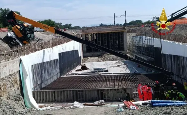 INFORTUNIO NEL CANTIERE DELLA TANGENZIALE NORD