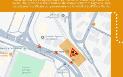 CANTIERE SANTA CROCE, DA DOMANI LA CHIUSURA DI UNA CORSIA SULL’ONDA VERDE