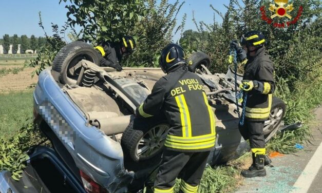 SI SCHIANTA IN AUTO, GRAVE PENSIONATO