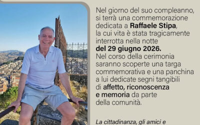 UNA TARGA PER RICORDARE RAFFAELE STIPA