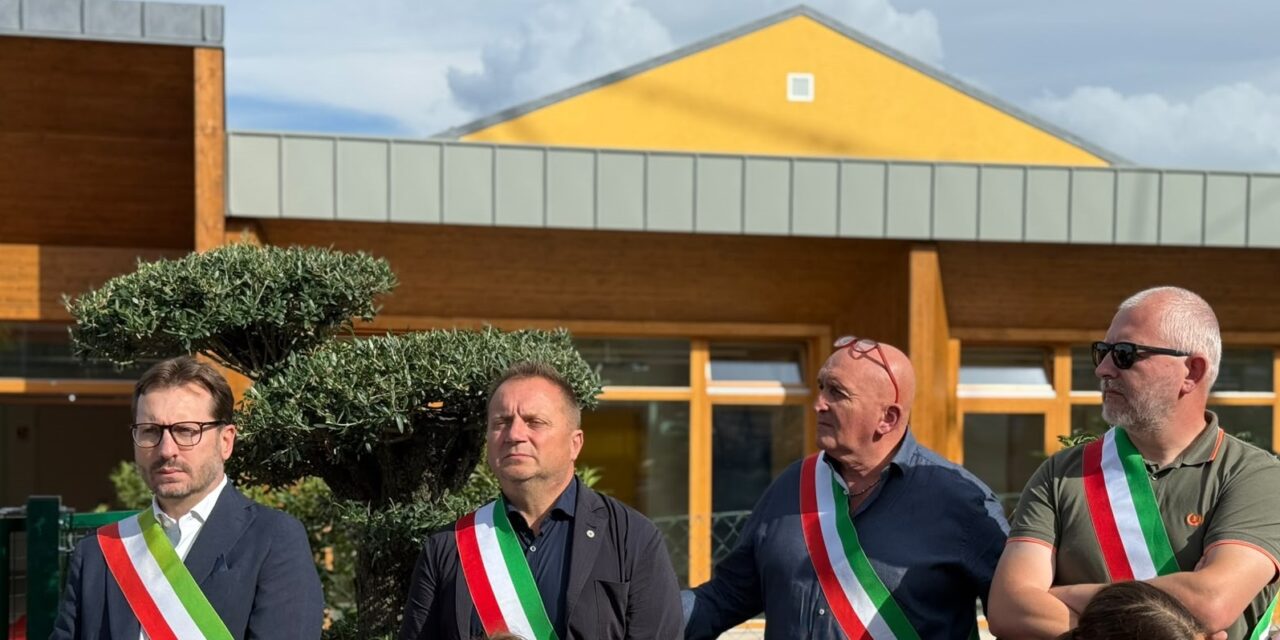 TOANO, INAUGURATA LA NUOVA SCUOLA DELL’INFANZIA
