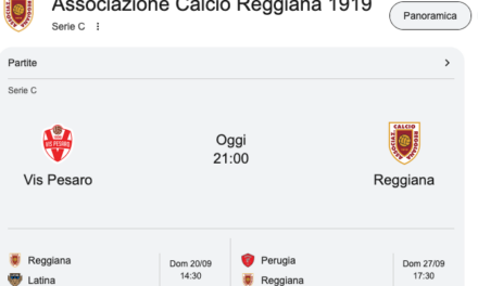 REGGIANA CERCASI VITTORIA