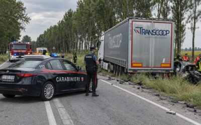 SCONTRO CON MEZZO TRANSCOOP NEL PAVESE, TRE MORTI
