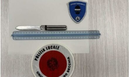 RUBIERA, SEMINA IL PANICO CON UN COLTELLO, DENUNCIATO 38ENNE TUNISINO