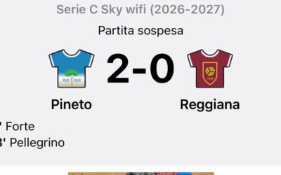 CAMPO BAGNATO, SOSPESA E RINVIATA PINETO-REGGIANA, A DATA DA DEFINIRSI