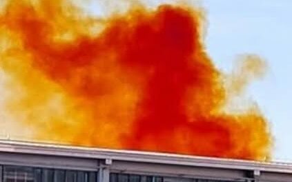 NUBE ARANCIONE CORTE TEGGE, CONCLUSO LO SVUOTAMENTO E IL RIPRISTINO DELLA CISTERNA
