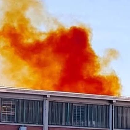 NUBE ARANCIONE CORTE TEGGE, CONCLUSO LO SVUOTAMENTO E IL RIPRISTINO DELLA CISTERNA
