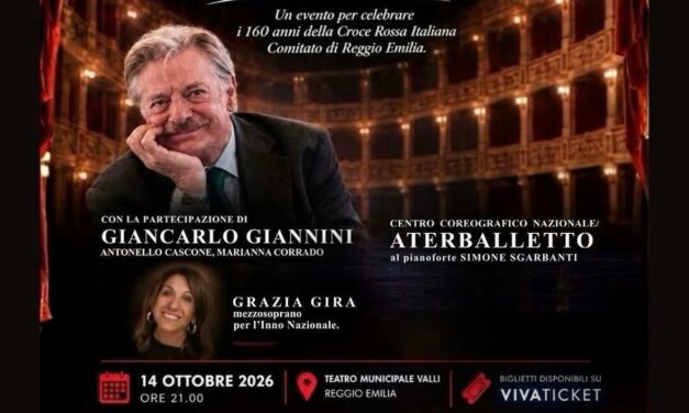 LA CROCE ROSSA DI REGGIO EMILIA FESTEGGIA 160 ANNI DALLA SUA FONDAZIONE. Mercoledi’ sera l’anniversario al Teatro Valli