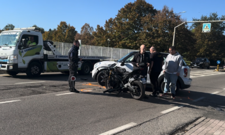 INCIDENTE AUTO MOTO IN VIA CISALPINA
