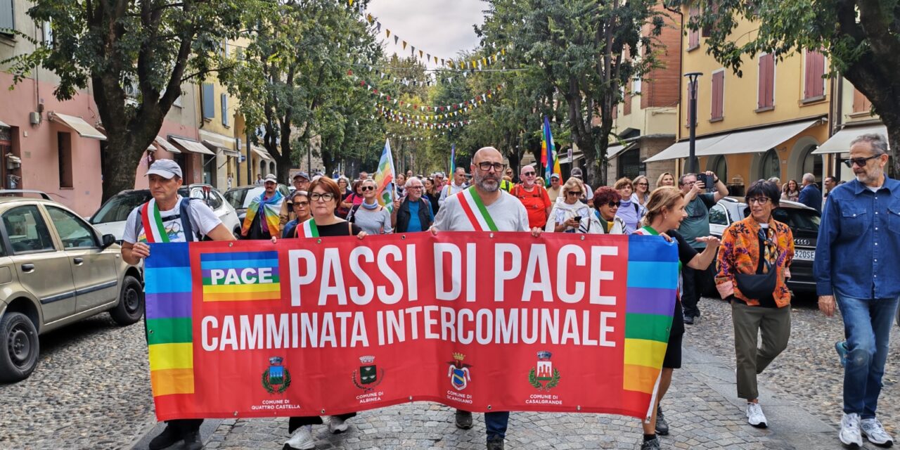 SCANDIANO, IN 150 ALLA MARCIA DELLA PACE